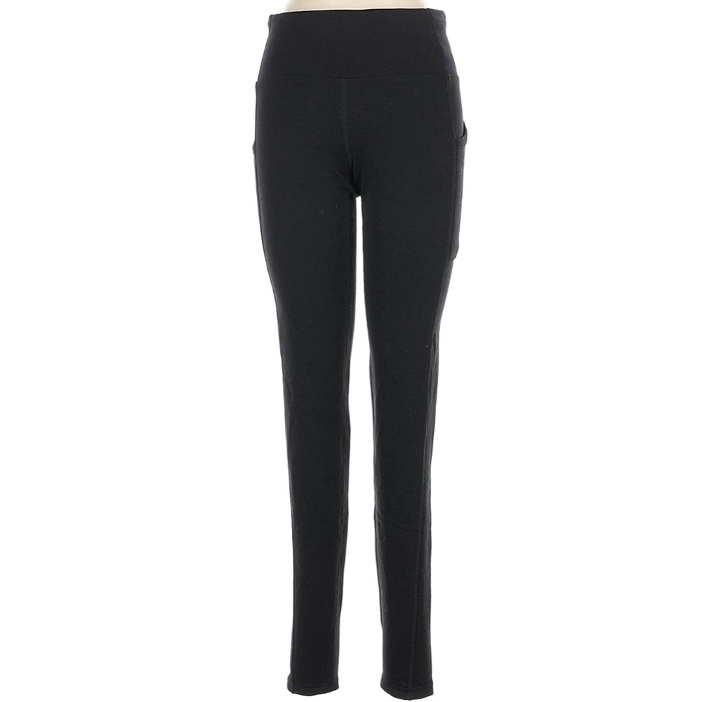 Athleta Polar Fleece Cold Weather Lined Stash Pocket Leggings L Talll